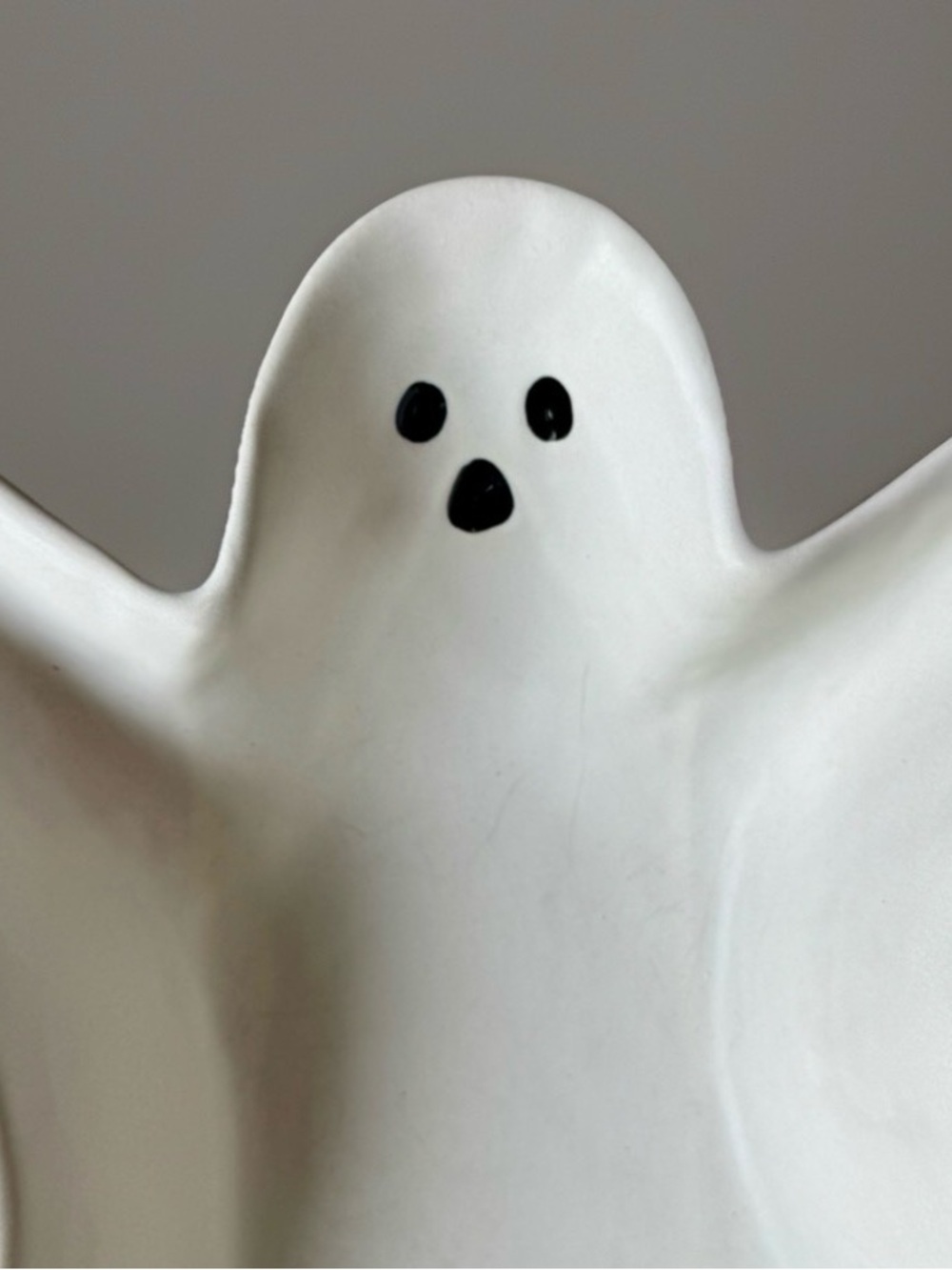 Pottery Barn stoneware ghost Serving Bowl Large White halloween - Picture 2 of 4